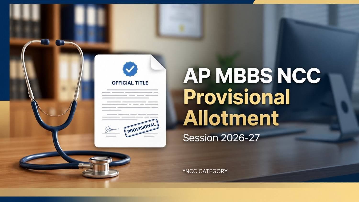 AP MBBS NCC category provisional allotment 2026-27 released by Dr NTR UHS