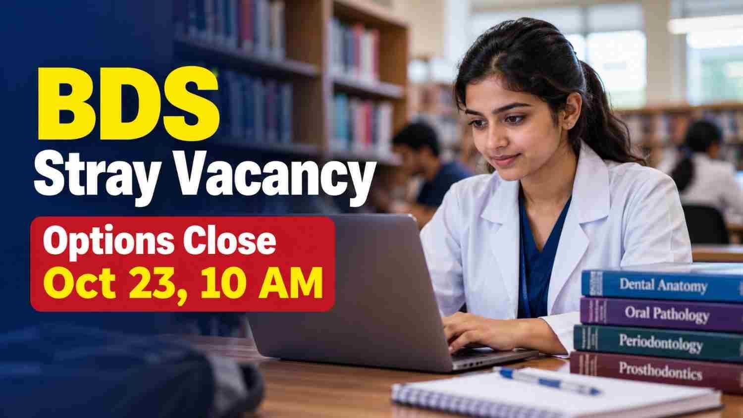 Dental student filling KNRUHS BDS stray vacancy web options