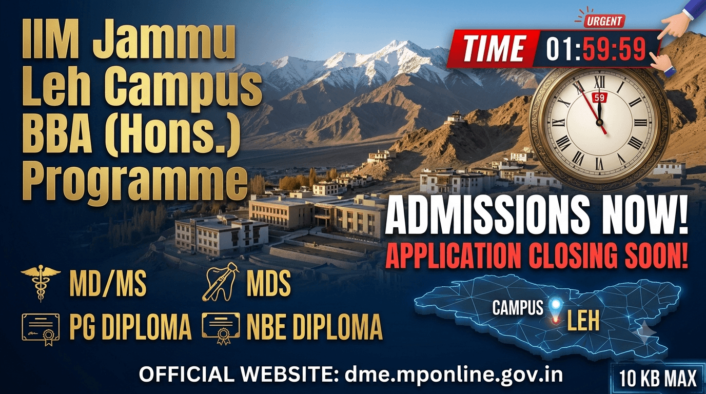 IIM Jammu Opens Leh Campus, Launches BBA (Hons.) Programme