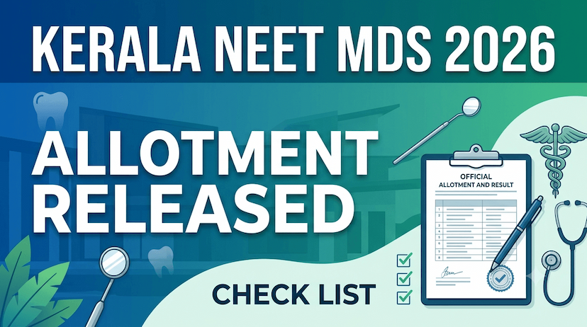 kerala-neet-mds-2026-allotment-released-check-list