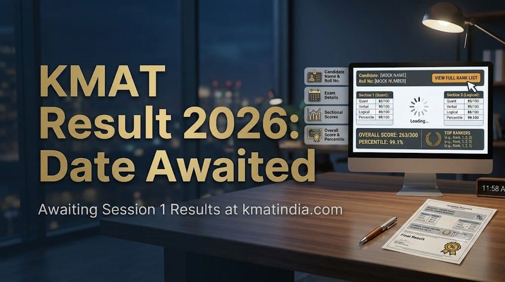 KMAT result 2026 date awaited at kmatindia.com