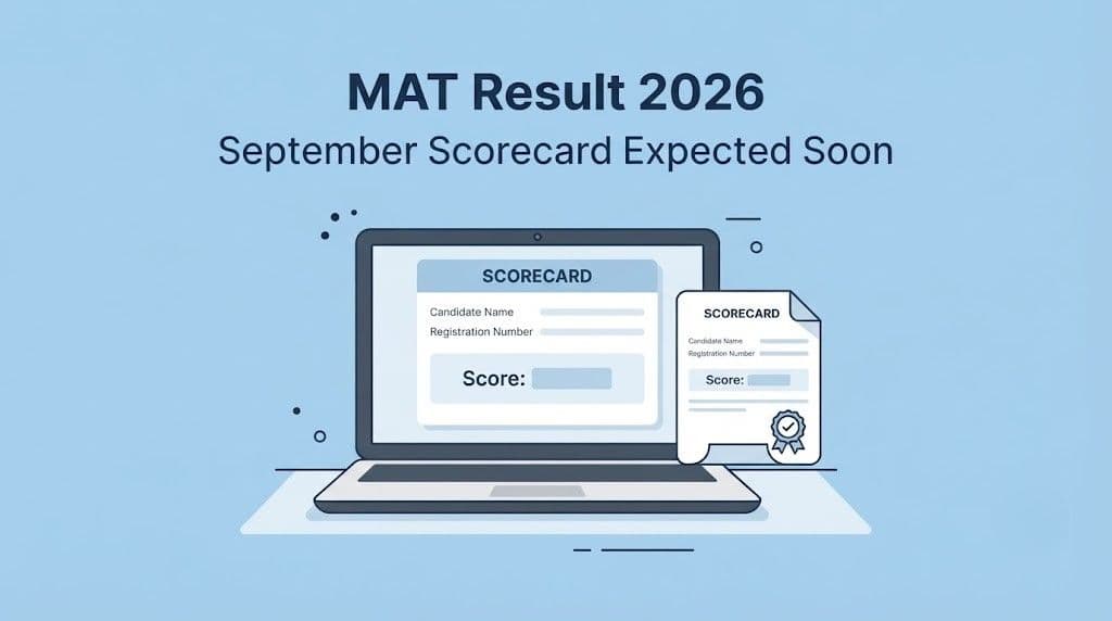 MAT result 2026 September scorecard expected soon at mat.aima.in