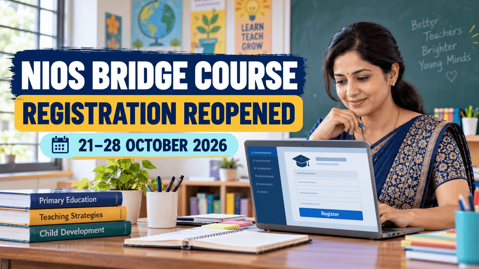 NIOS Bridge Course Registration Reopens Until October 28; Check Eligibility and Fee
