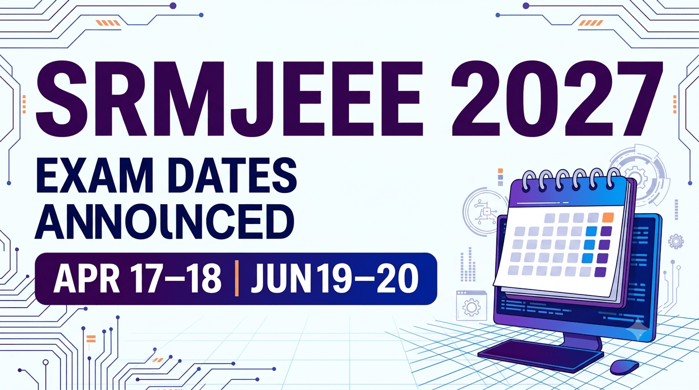 SRMJEEE 2027 Schedule Out: Check Both Exam Dates, Registration Deadlines and Fees