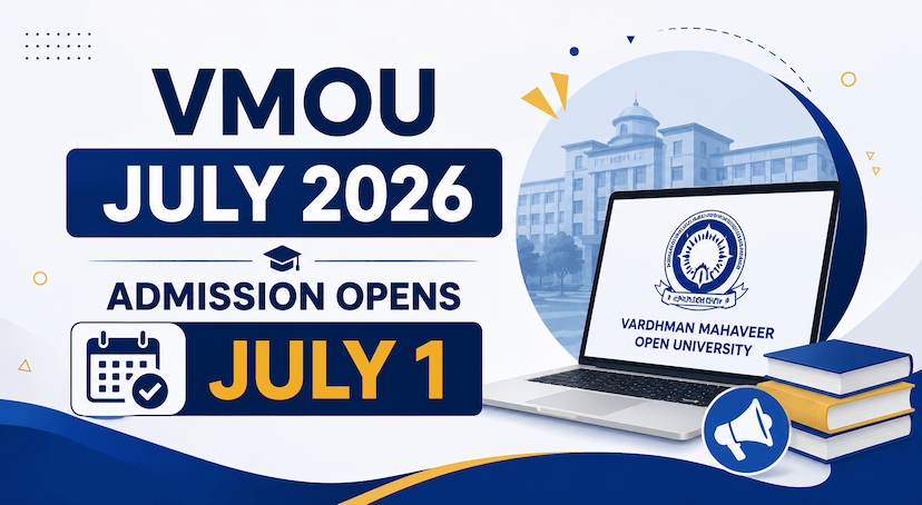 VMOU July 2026 Admission Opens July 1
