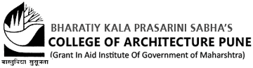 Bharatiya Kala Prasarini Sabha's College of Architecture - [BKPS], Pune Logo