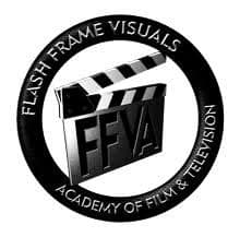 Flash Frame Visuals Academy of Film and Television - [FFVA], Bangalore Logo