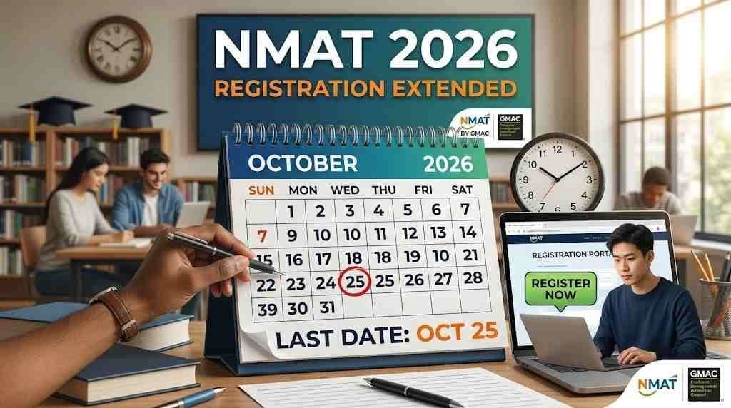 Graphic showing NEET PG counselling 2026 registration open on the MCC website with last date 21 October