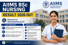 AIIMS BSc Nursing Result 2026 Declared at aiimsexams.ac.in; Qualified Candidates to Proceed for Counselling