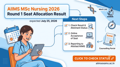 AIIMS MSc Nursing 2026 Round 1 Seat Allotment Result to Be Released on August 6