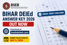 BSEB Bihar DElEd Answer Key 2026 Released at bsebdeled.com; Raise Objections by July 5