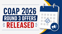 COAP 2026 Round 3 Offers Released; Submit Decision by May 27