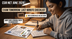 CSIR NET June 2026 Begins Tomorrow: Subject-Wise Shift Schedule and Entry Rules Candidates Can't Afford to Miss