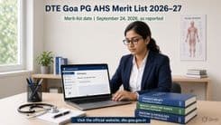 DTE Goa PG AHS Merit List 2026–27 Scheduled for September 24; Check Download Steps and Counselling Updates