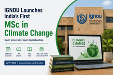 IGNOU Launches MSc in Climate Change — India's First Open University PG Programme of Its Kind. Applications Close July 15.