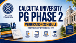Calcutta University PG Admission 2026 Phase 2 Verification Schedule Released; Document Check from July 27