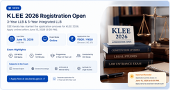 KLEE 2026 Registration Open for 3-Year and 5-Year LLB — Last Date Is June 15, Don't Miss It!