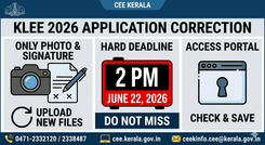 KLEE 2026: Kerala Opens Correction Window for LLB Candidates to Fix Defective Photo and Signature