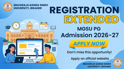 MGSU PG Admission 2026-27 Registration Deadline Extended, Apply Online by August 31 