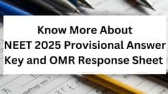 NEET 2025 Provisional Answer Key and OMR Response Sheet Release