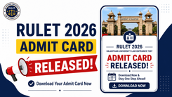 RULET 2026 Admit Card Released at admissions.univraj.org; Exam Scheduled for May 23