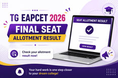 TG EAPCET 2026 Final Phase Seat Allotment Result Released