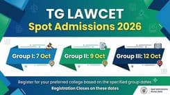 TG LAWCET/PGLCET 2026 Spot Admissions: Registration Closes 7, 9 and 12 October by College Group