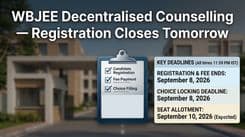 WBJEE 2026 Phase 1 Decentralised Counselling: Registration Opens Today, Closes Tomorrow