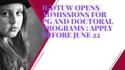 Indira Gandhi Delhi Technical University for Women has opened admissions for PG and PhD programs; Applications start from June 1