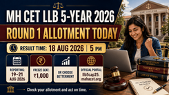 MH CET LLB 5-Year Round 1 Seat Allotment Result 2026 Out Today: Steps to Download at llb5cap25.mahacet.org