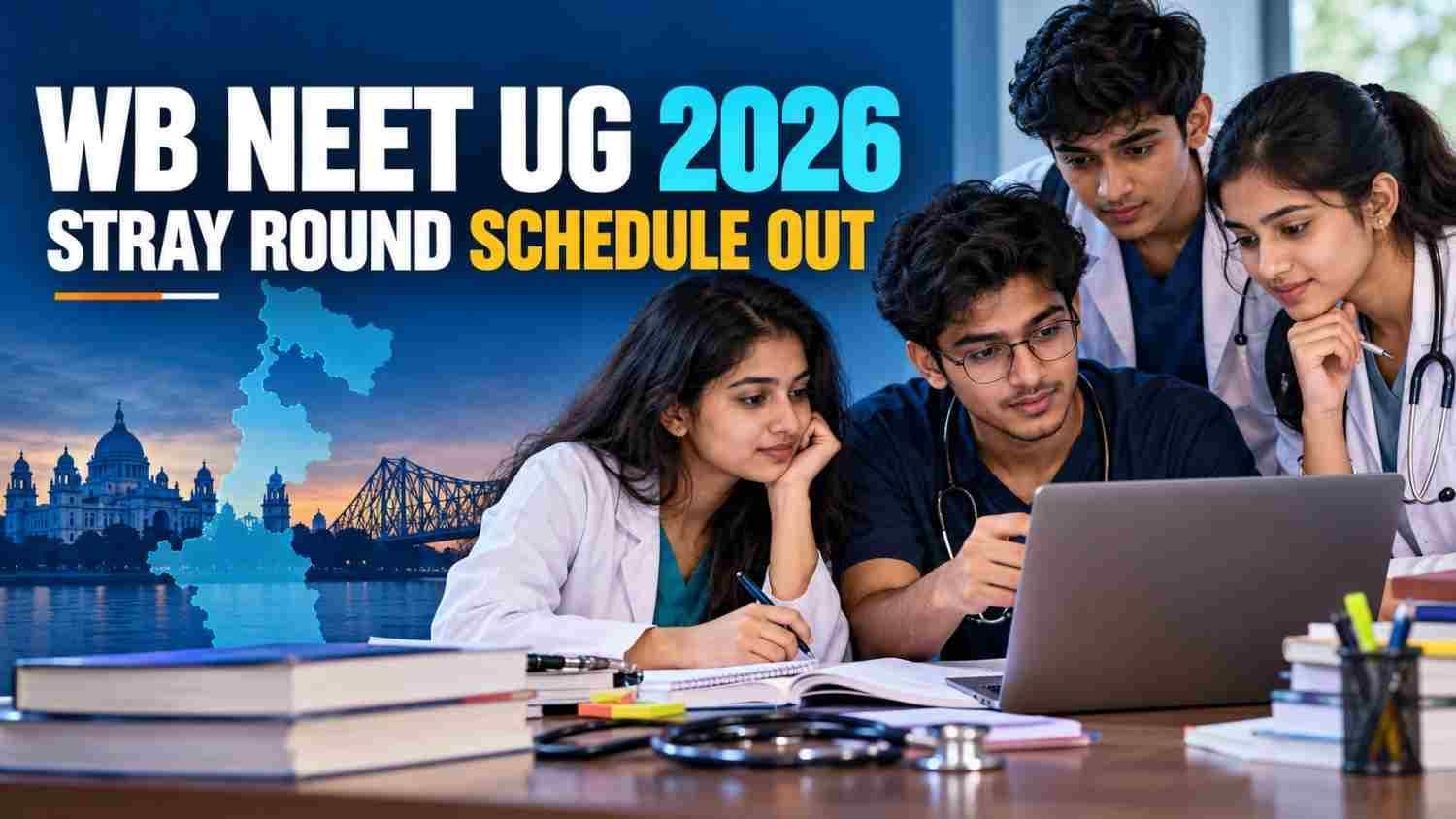 West Bengal medical aspirants checking the NEET UG 2026 stray-vacancy counselling schedule