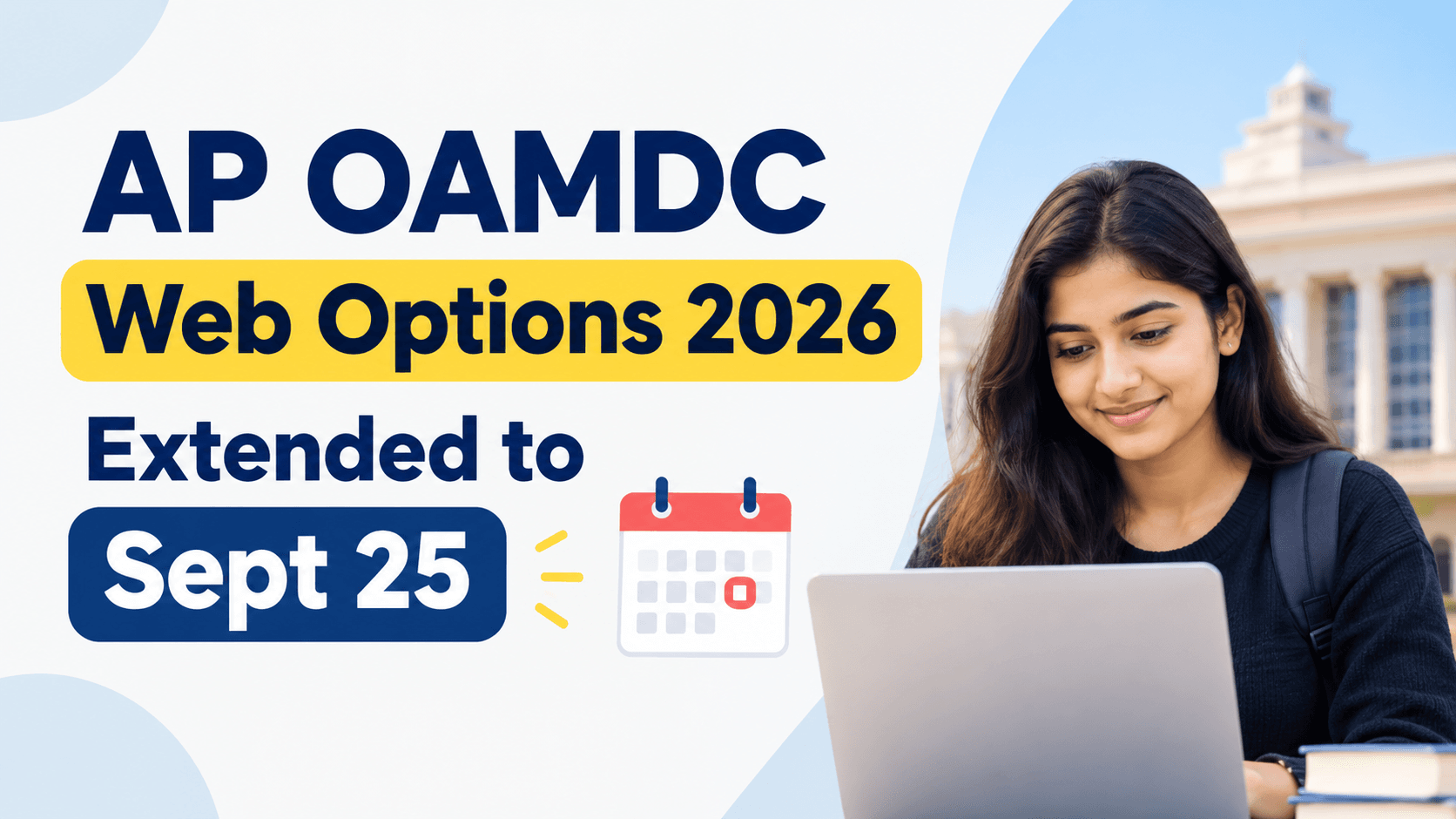 AP OAMDC Web Options 2026 Extended to September 25; Check Details