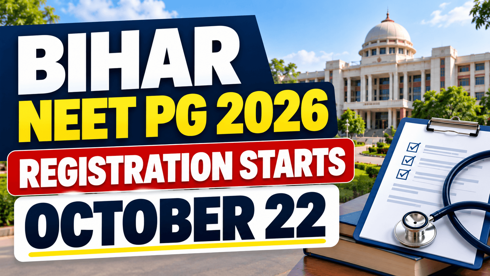 Bihar NEET PG 2026 Counselling: Registration Starts October 22; Check Fees and Round 1 Dates