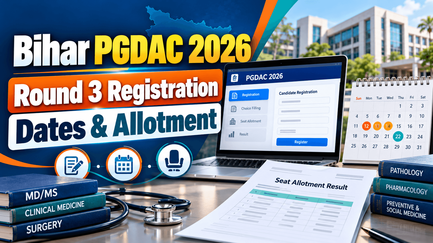 Bihar PGDAC 2026 Round 3 Registration Begins: Check Dates, Rank Card and Allotment Schedule