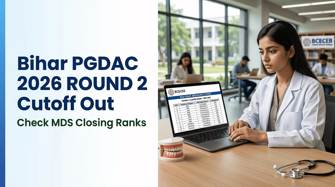 Bihar PGDAC 2026 Round 2 Cutoff Released; Check Opening, Closing Ranks