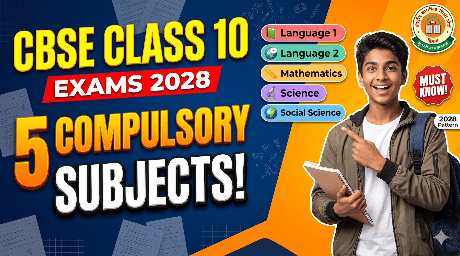 CBSE Class 10 Board Exams 2028: Check the Five Compulsory Papers and Vocational Education Rules