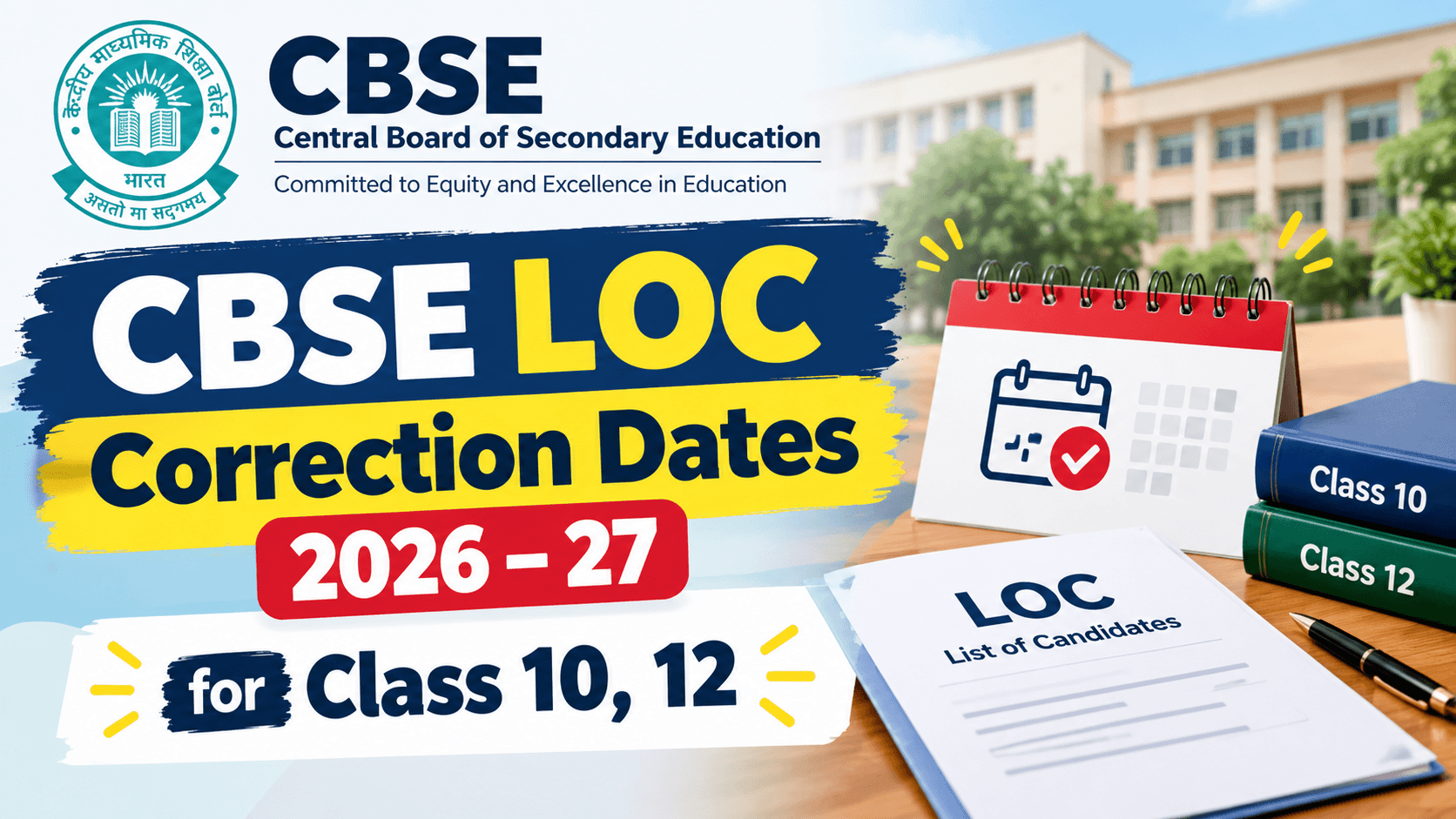 CBSE Board Exams 2027: What Class 10 and 12 Students Should Check Before LOC Correction