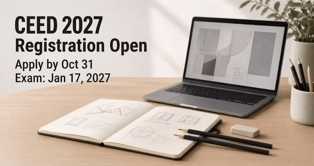 CEED 2027 registration open at ceed.iitb.ac.in with last date October 31