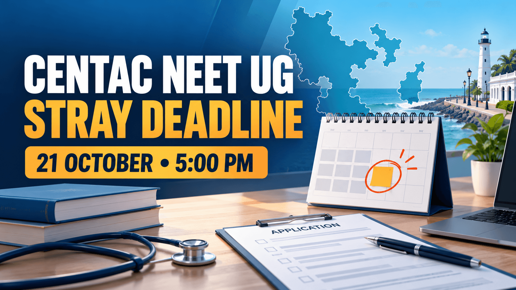 CENTAC NEET UG 2026 Stray Registration Extended to 21 October, 5 PM