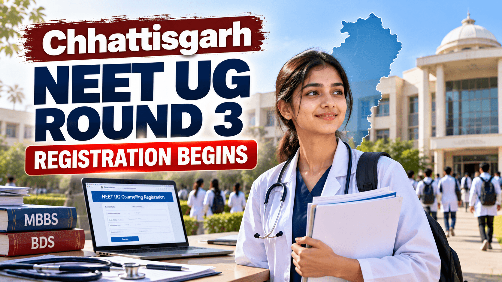 Chhattisgarh NEET UG Round 3 Registration Begins; Check October 6 Deadline