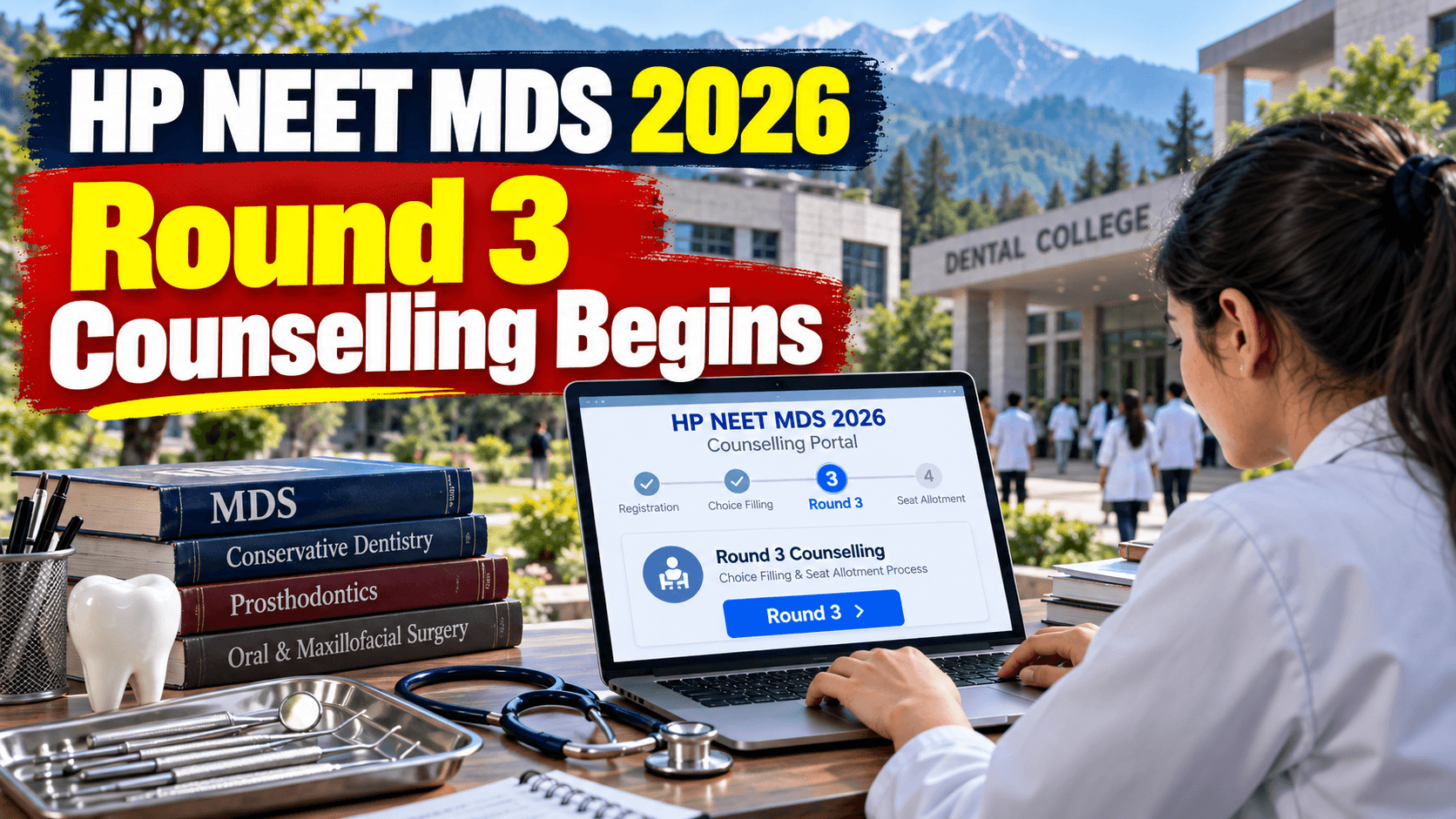 HP NEET MDS Round 3 Counselling 2026 Begins: Registration Opens October 7
