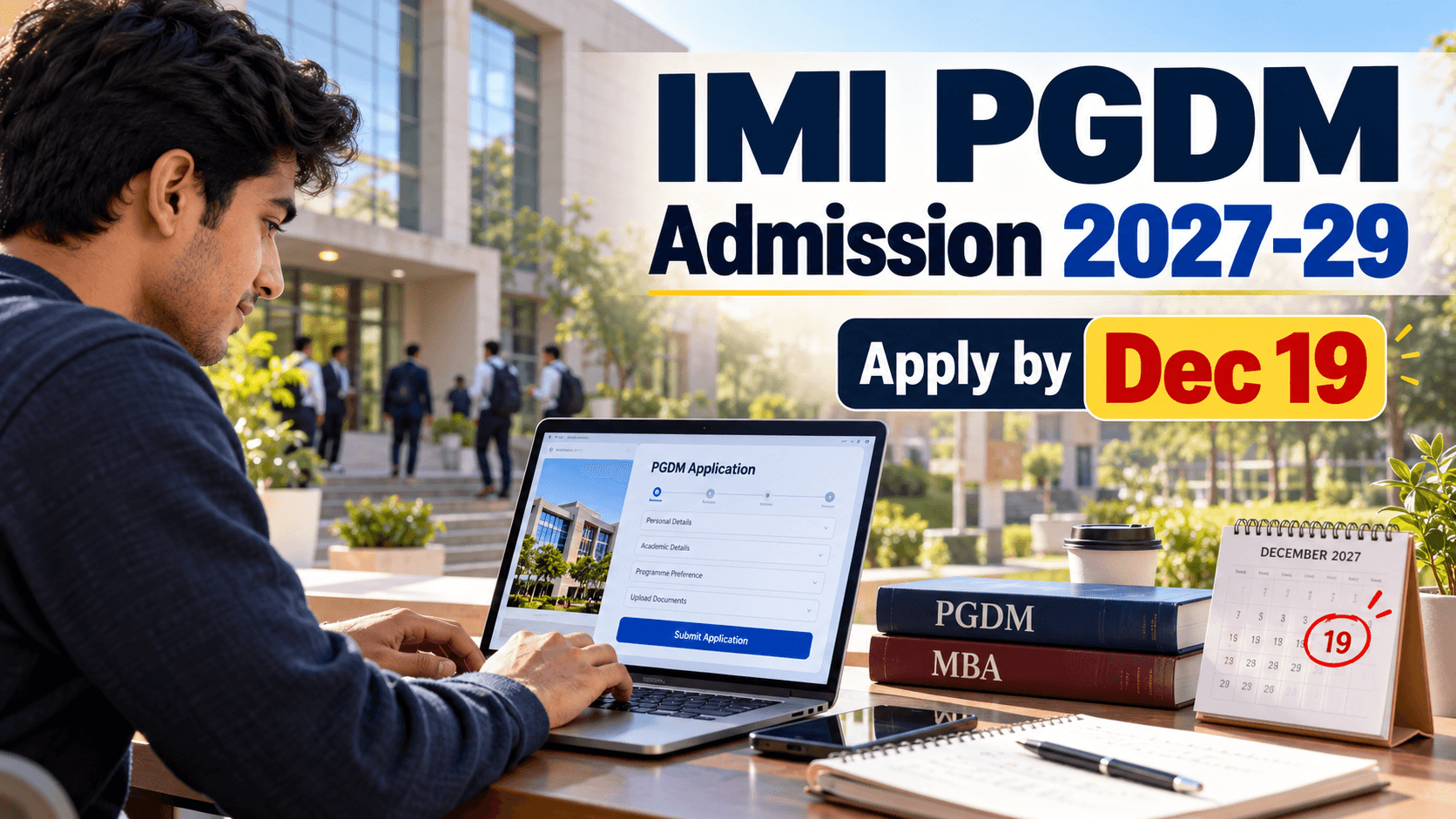 IMI PGDM Admission 2027-29 Open: Apply by December 19, Check Eligibility and Selection Process
