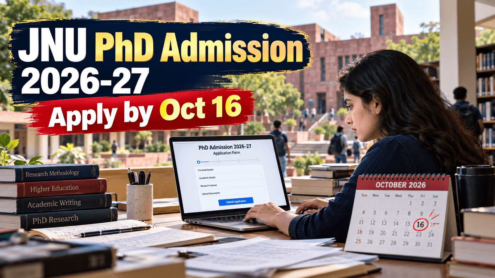 JNU PhD 2026 Registration Begins for NET, JRF, GATE; Check Eligibility