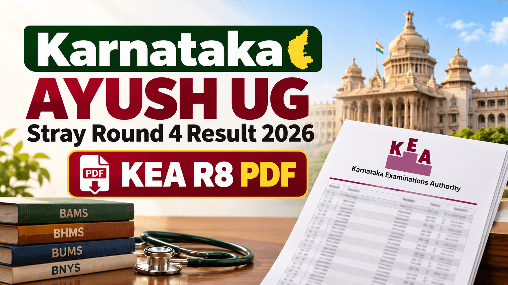KEA AYUSH UG Allotment 2026: Check Your R8 Seat and Admission Instructions