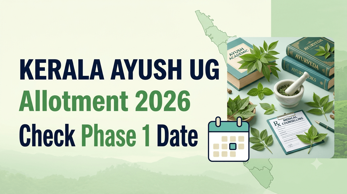 Kerala AYUSH UG First Phase Allotment 2026 Released; Check Joining Date