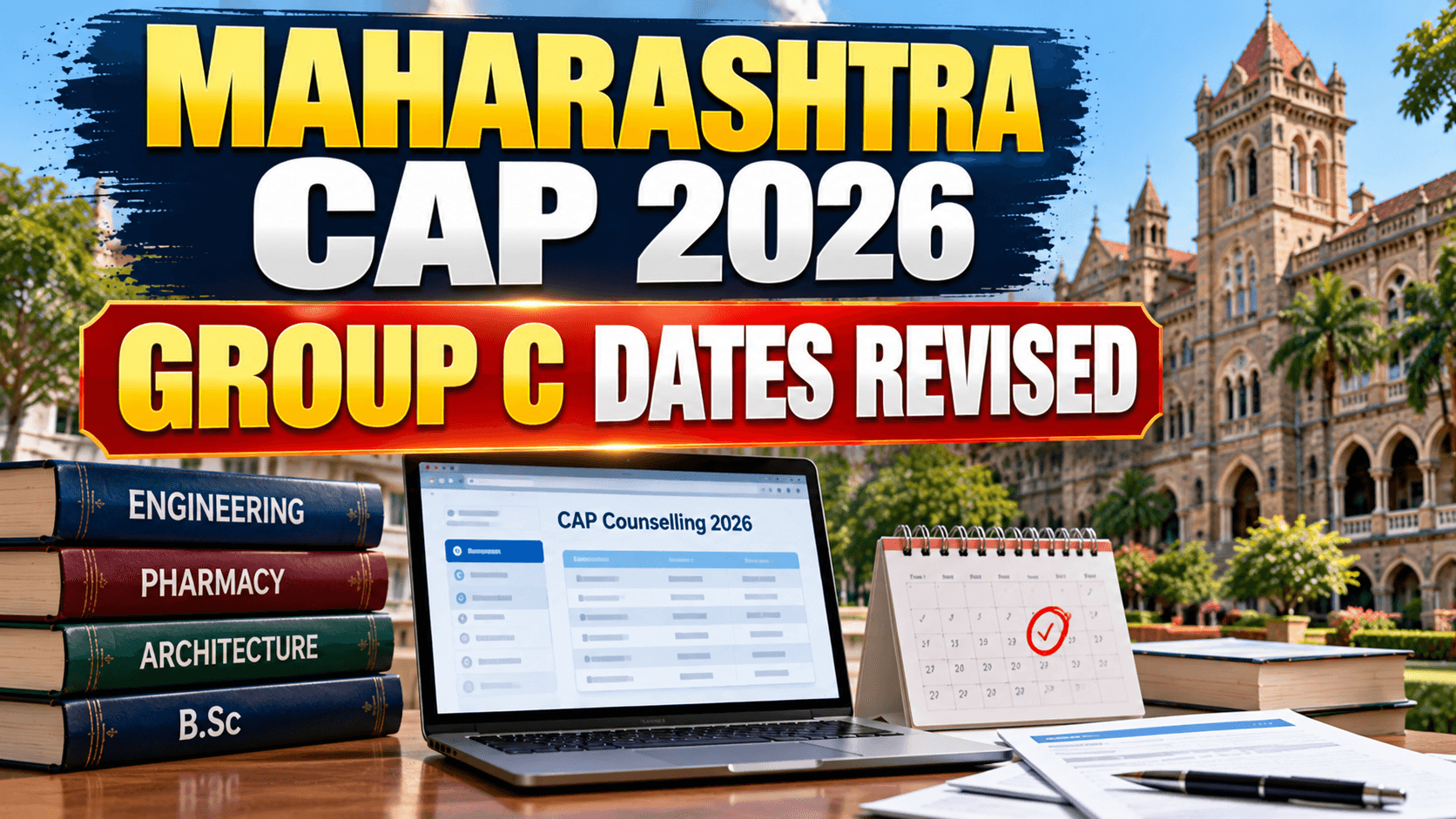 Maharashtra Group C CAP Schedule Revised: Check New Dates for BPTH, BOTH, BASLP, BP&O, BNYS