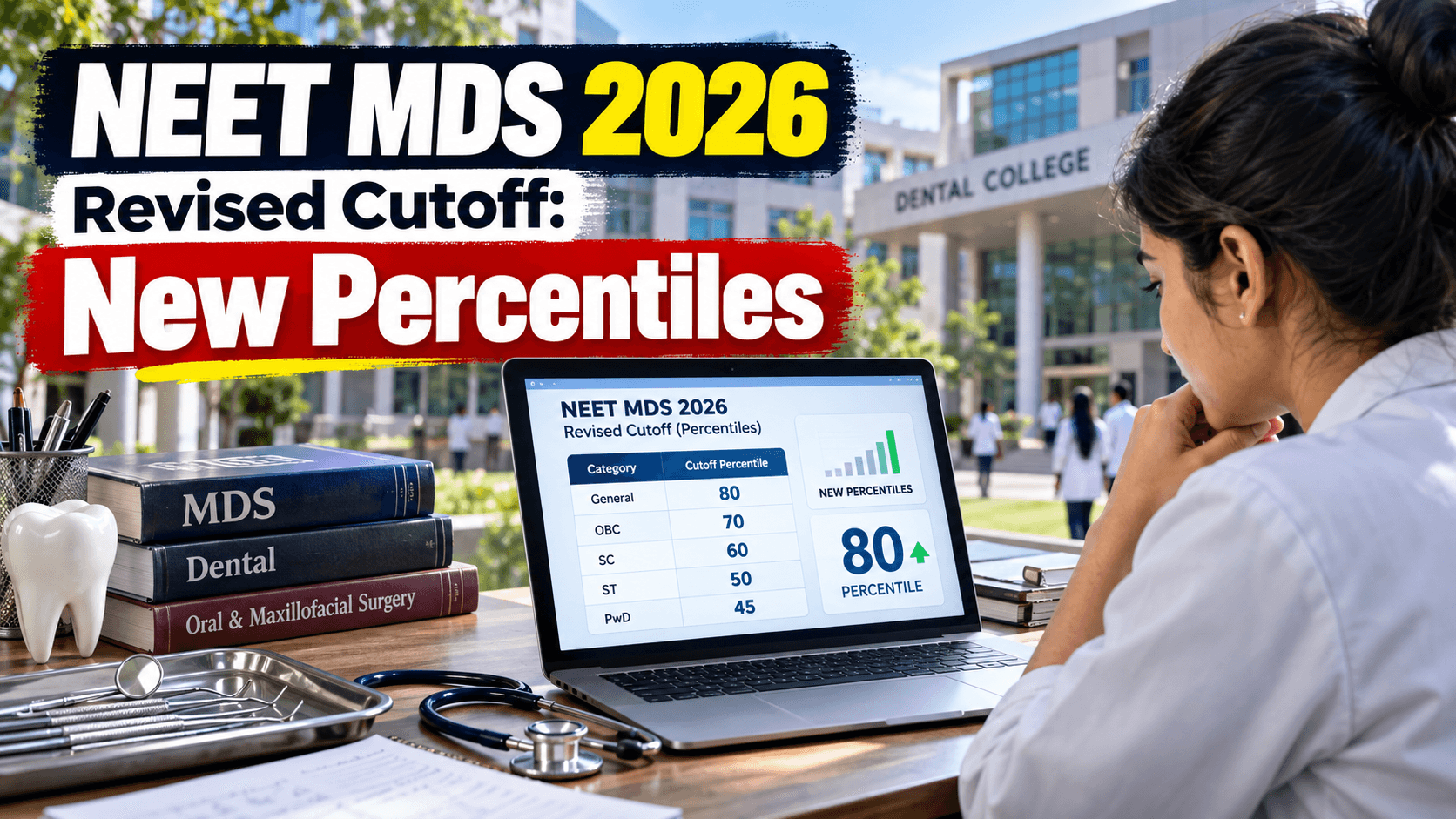 NEET MDS 2026 Cutoff Revised: Check New Qualifying Percentiles Before Round 3