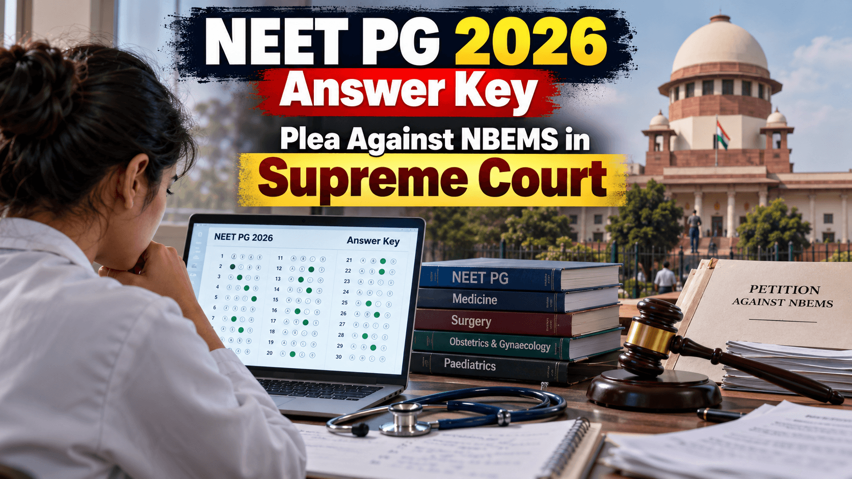 NEET PG 2026 Answer Key: Democratic Medical Association Moves Supreme Court Against NBEMS