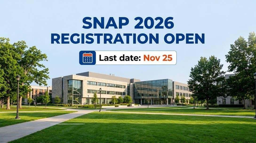 SNAP 2026 registration last date November 25