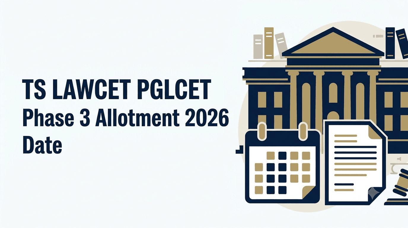 TS LAWCET, PGLCET Phase 3 Allotment 2026 Postponed to September 27